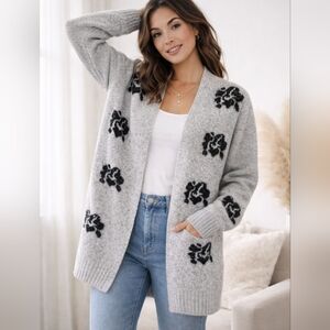 CAMBER & GRACE GREY CARDIGAN SIZE XX SMALL